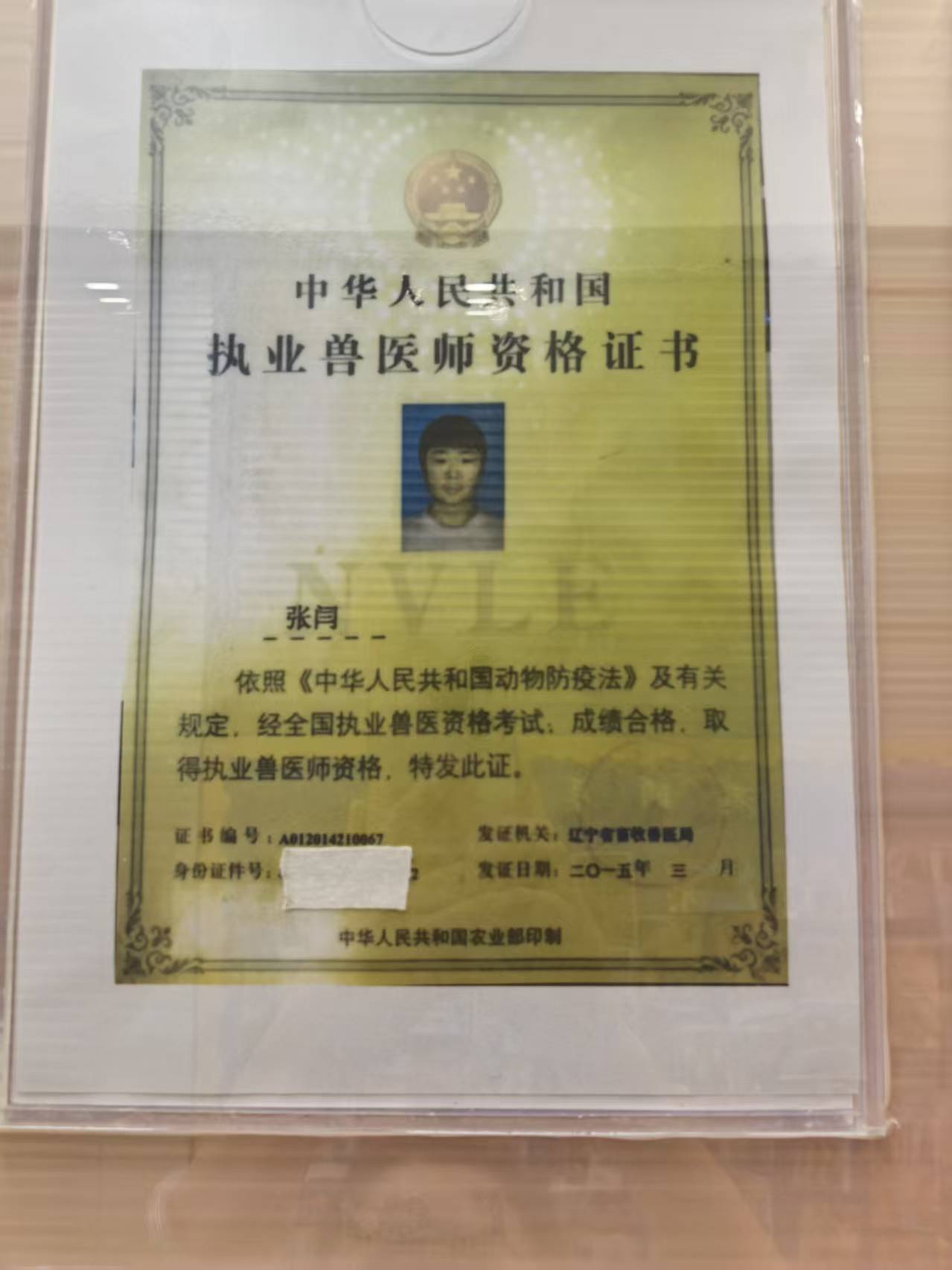 中兽医认证